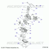 ENGINE, CRANKCASE AND ALBERO MOTORE
