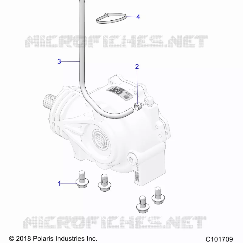 TRASMISSIONE, GEARCASE MOUNTING, FRONT