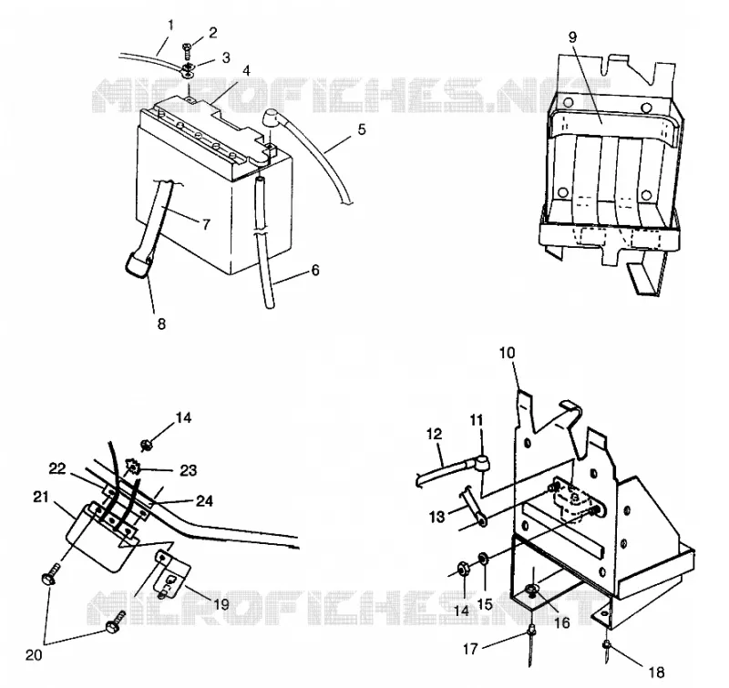 BATTERIA BOX TRAIL TOURING 0972262 and EUROPEAN TRAIL TOURING E972262 (4938313831C001)