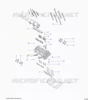 ENGINE, TESTA CILINDRO, CAM AND VALVES