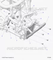 CHASSIS, MOUNTING, FRONT GEARCASE AND PARAURTI ANTERIORE