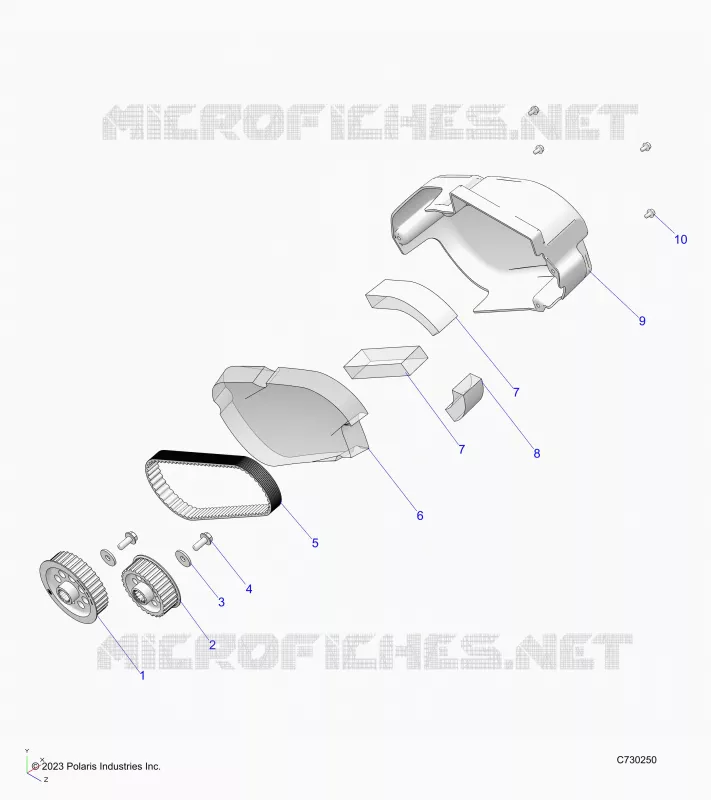 ELETTRICO, MOTOR-EV, BELT, COVER AND SPROCKETS