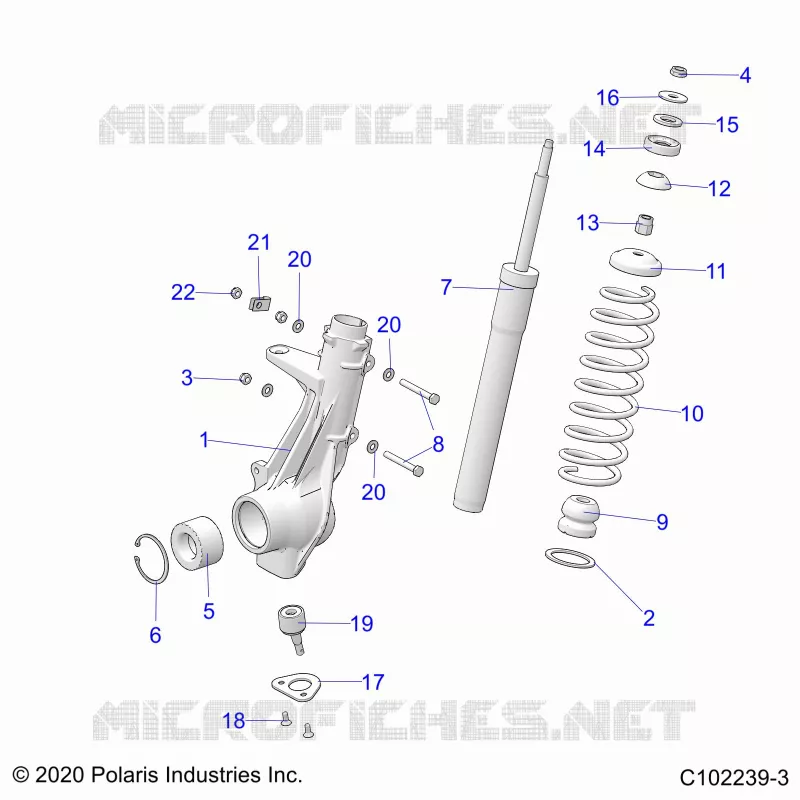 SUSPENSION, ANTERIORE MONTANTE