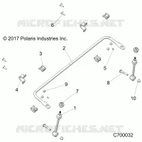 SOSPENSIONI ANTERIORI STABILIZER BAR- R18RRU99AS/BS (C700032)