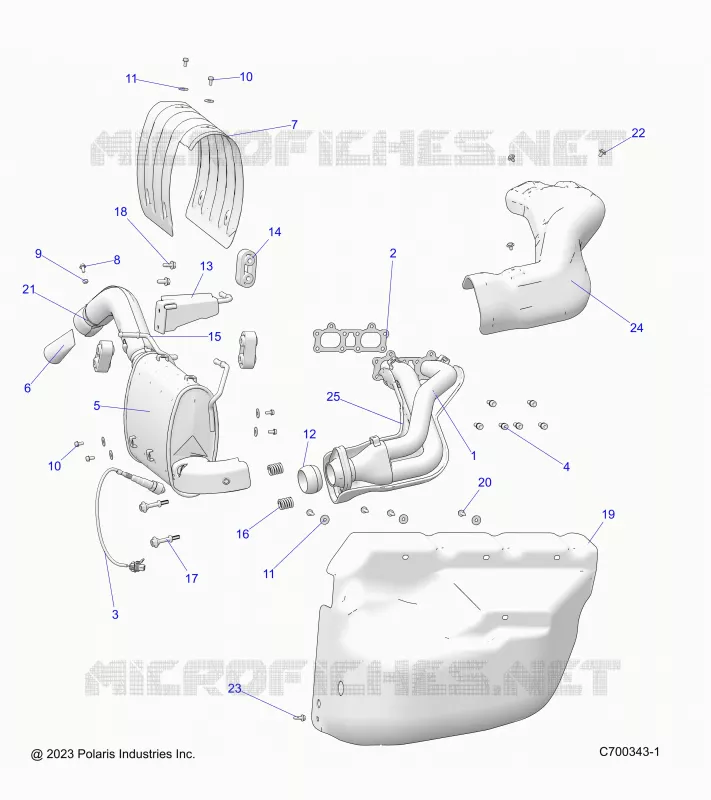 ENGINE, IMPIANTO DI SCARICO -R24RSF99AY (C700343-1)
