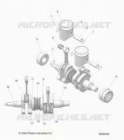 ENGINE, PISTON AND ALBERO MOTORE
