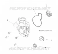 MOTORE, WATERPUMP IMPELLER AND COVER