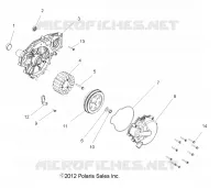 ENGINE, STATOR AND FLYRUOTA