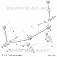 SUSPENSION, FRONT BARRA DI STABILIZZAZIONE