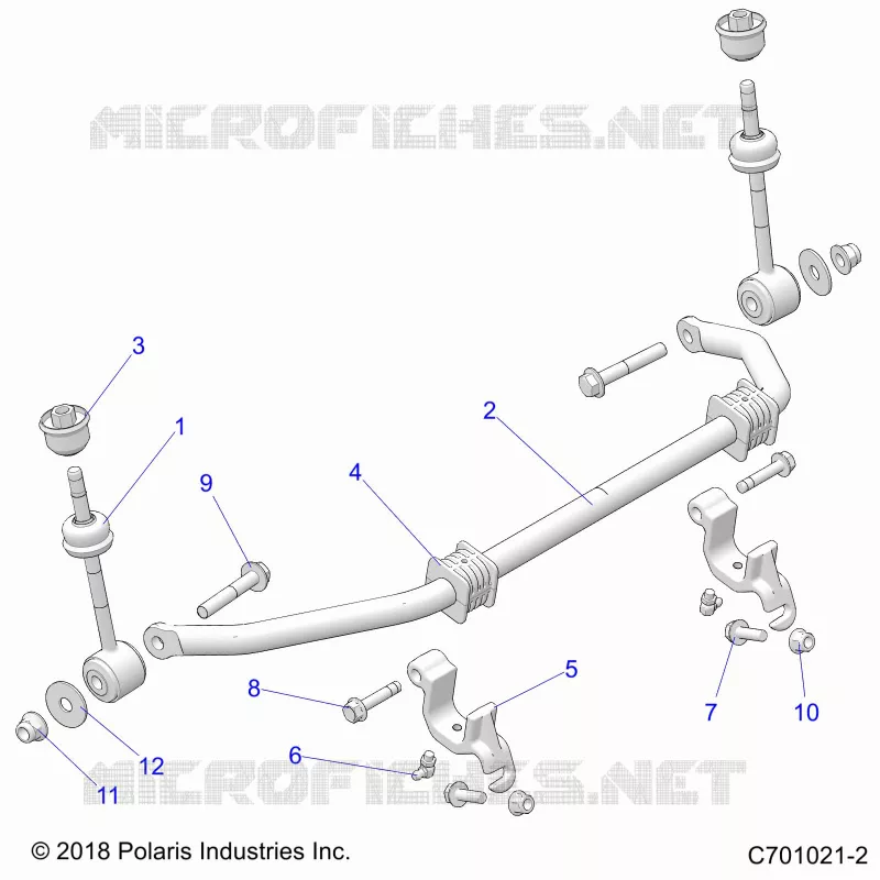 SUSPENSION, FRONT BARRA DI STABILIZZAZIONE