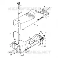 SEDILE   SERBATOIO DI GAS Trail RMK 0980961 (4942214221A006)