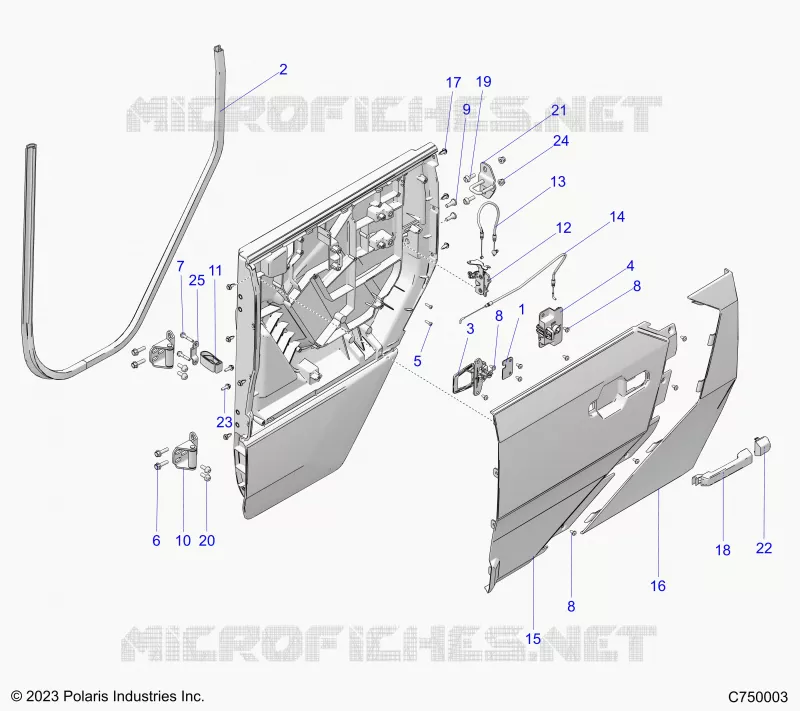 PORTE ASSEMBLY, REAR