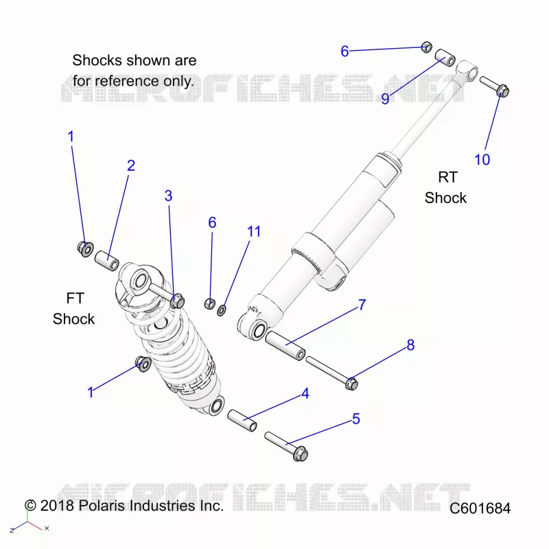 SUSPENSION, SHOCK MONTAGGIO, REAR SUSP.