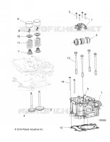 ENGINE, TESTA CILINDRO, CAM AND VALVES