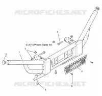 CHASSIS, FRONT PARAURTI 