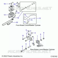 BRAKES, BRAKE LEVERS AND CILINDRO PRINCIPALES