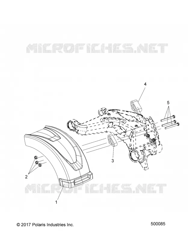 CARROZZERIA POSTERIORE WHEEL FENDER (USA ONLY)