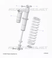 SUSPENSION, REAR SHOCK MONTAGGIO