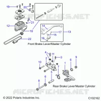 BRAKES, BRAKE LEVERS AND CILINDRO PRINCIPALES