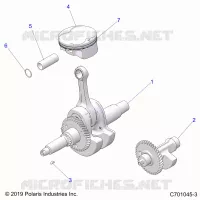 ENGINE, ALBERO MOTORE, PISTON AND BALANCE SHAFT