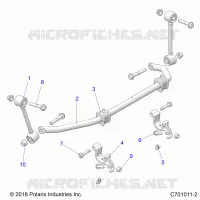 SUSPENSION, FRONT BARRA DI STABILIZZAZIONE
