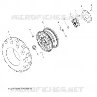 RUOTE, FRONT TIRE and FRENO DISC