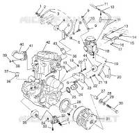 MONTAGGIO DEL MOTORE Magnum 4X4 W97AC42A, Swedish Magnum 4X4 S97AC42E and Norweg (4940834083A009)