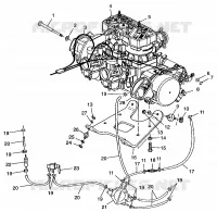 MONTAGGIO DEL MOTORE 700 XC 0971766 (4941814181C003)