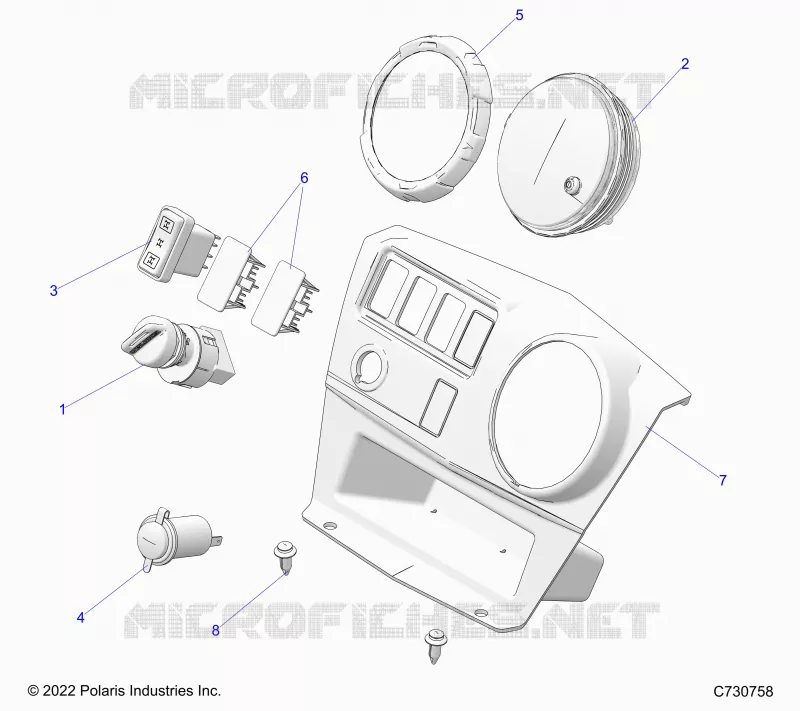 ELETTRICO, DASH INSTRUMENTS AND CONTROLS