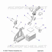 ELETTRICO, BATTERY, MANUAL START POWER UP COMPONENTS