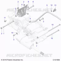 TRASMISSIONE, MAIN GEARCASE MOUNTING