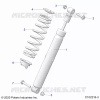SUSPENSION, AMMORTIZZATORE POSTERIORE