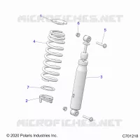 SUSPENSION, SHOCK ANTERIORE MOUNTING