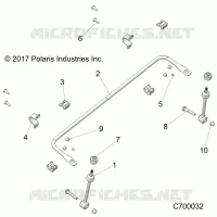 SUSPENSION, FRONT BARRA DI STABILIZZAZIONE