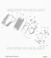 MOTORE, RADIATOR MOUNTING