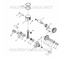 PISTONEEE   ALBERO MOTORE 6X6 400L, SWEDISH S948740 AND  NORWEGIAN N948740 (4926812681049A)