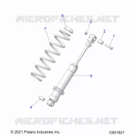 SUSPENSION, AMMORTIZZATORE POSTERIORE TRACK (7045713)