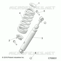 SUSPENSION, SHOCK ANTERIORE MOUNTING