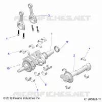 ENGINE, ALBERO MOTORE AND BEARINGS
