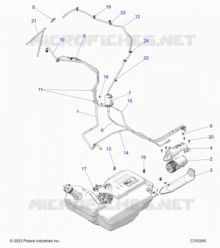CARBURANTE SYTEMS, CARBURANTE LINES, EVAP