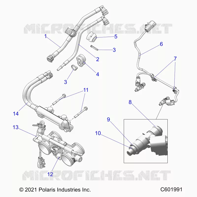 SISTEMA DI ALIMENTAZIONE CARBURANTE, RAIL, LINES AND THROTTLE BODY