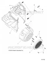 ENGINE, FAN COVER AND SINDONE COMP