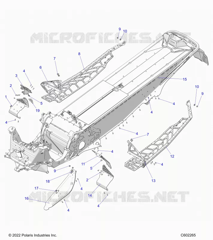 CHASSIS, PROTEZIONE FRIZIONE, FOOTRESTS, AND RUNNINGBOARDS