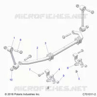 SUSPENSION, FRONT BARRA DI STABILIZZAZIONE- G21G4P99AM/BM (C701011-2)