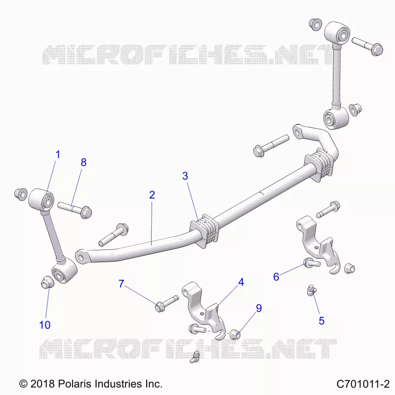 SUSPENSION, FRONT BARRA DI STABILIZZAZIONE- G21G4P99AM/BM (C701011-2)