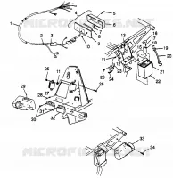 ELETTRICO/FANALE POSTERIORE SCRAMBLER 400L W97BC38C (4939893989C007)