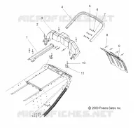 PARAURTI POSTERIORE, SNOWFLAP, and FANALE POSTERIORE HOUSING