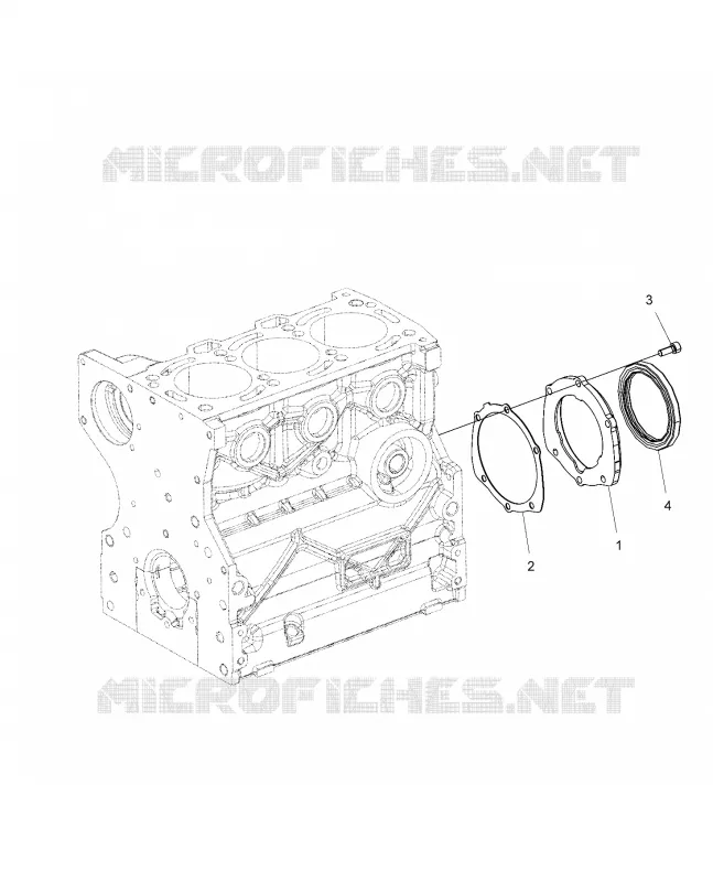 ENGINE, ALBERO MOTORE OIL SEAL FLANGE