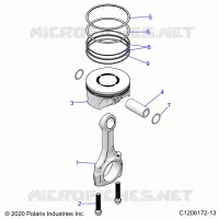 ENGINE, PISTONE &amp; ROD