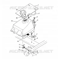 MONTAGGIO SERBATOIO CARBURANTE 2X4 350L W937539 (4924032403007A)